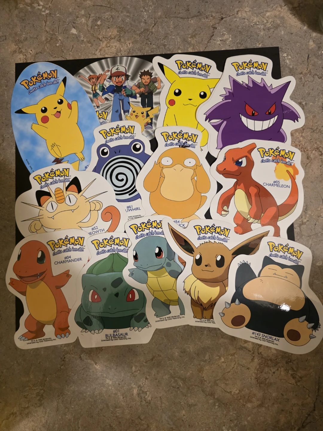 Pokemon Stickers Set - 1999 Vintage