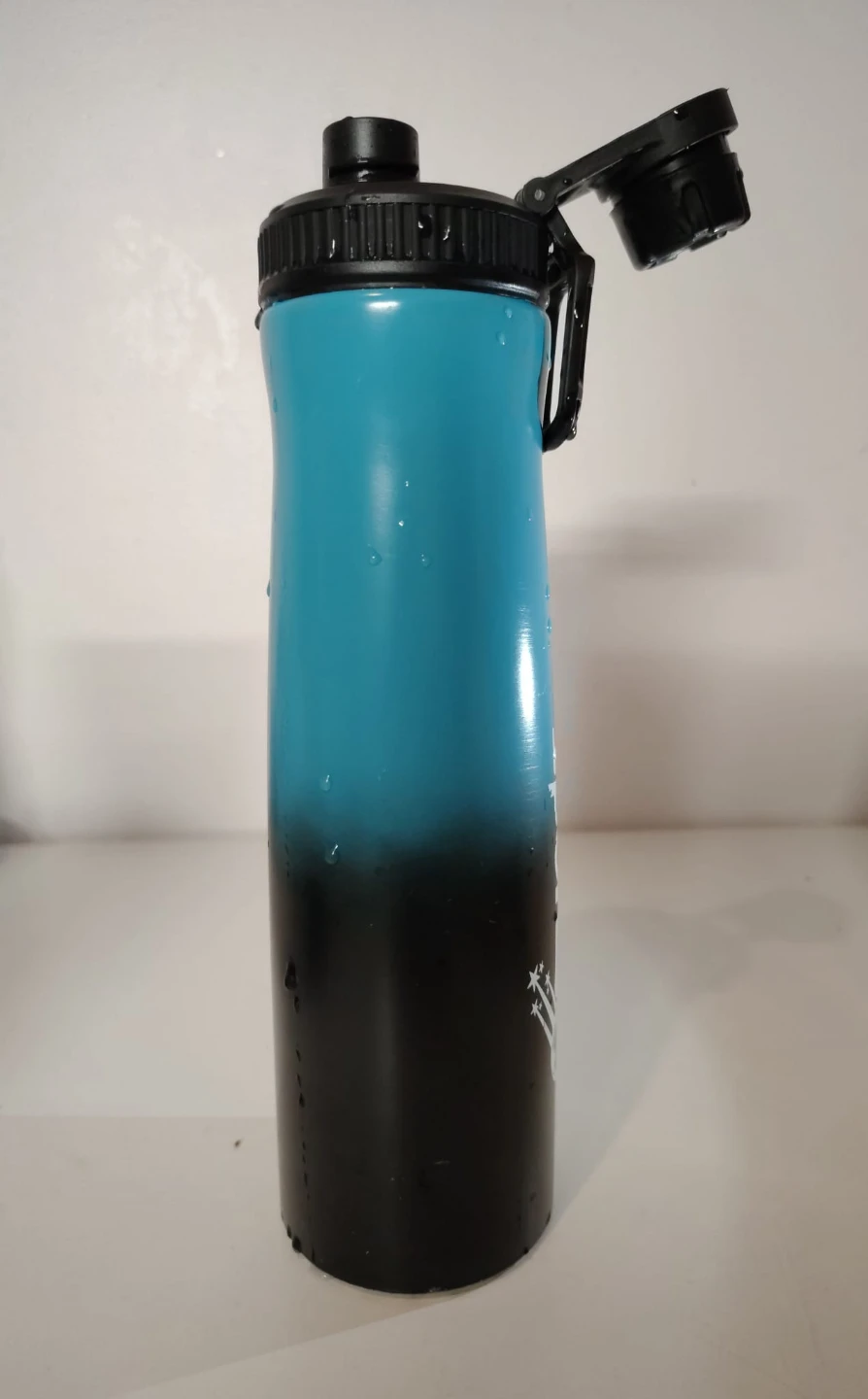 Sports Water Bottle - Blue/Black Gradient - photo 3