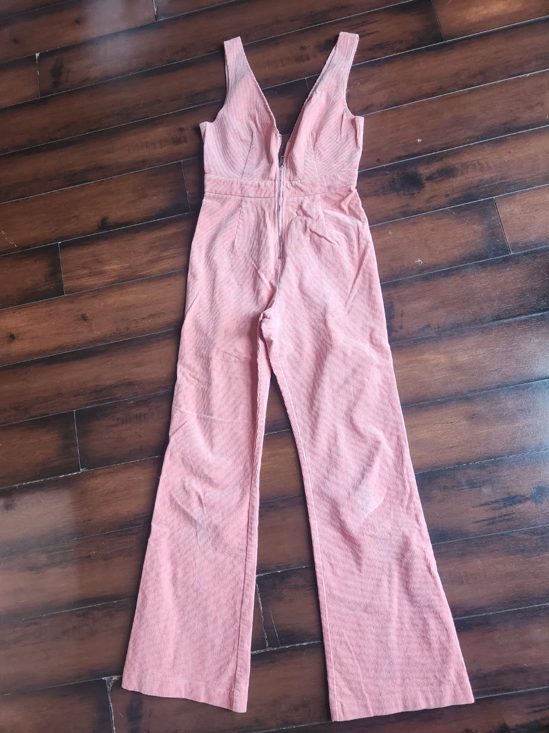 Pink Corduroy Jumpsuit
