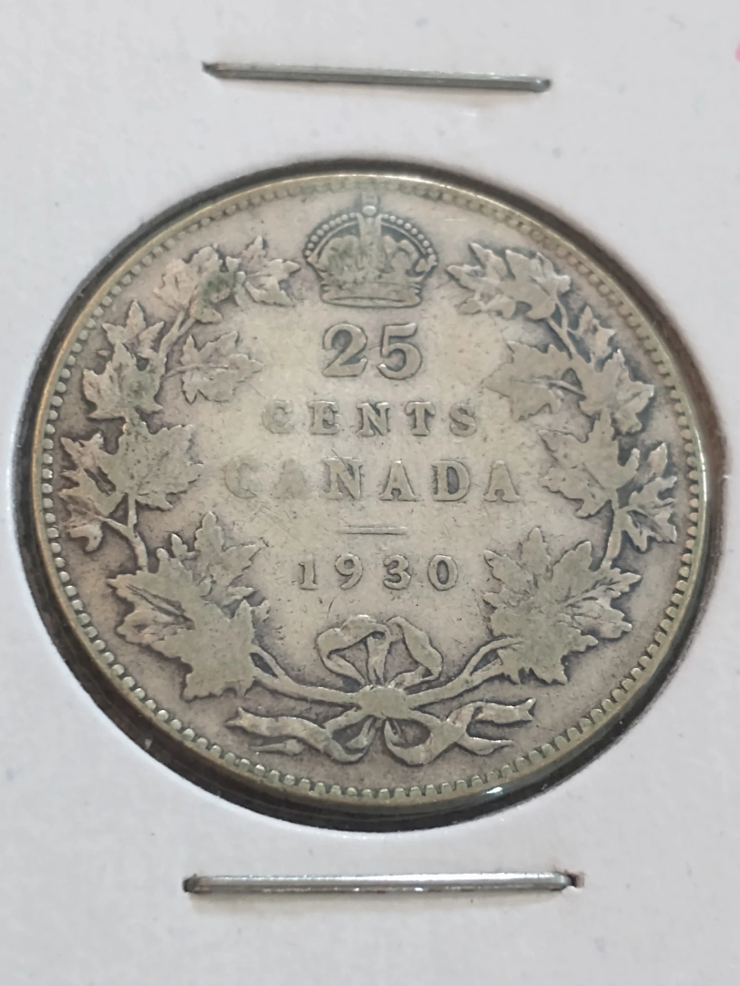 Lovely 1930 Canada George V silver quarter