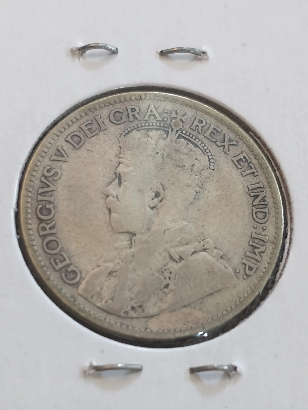Lovely 1930 Canada George V silver quarter - photo 4