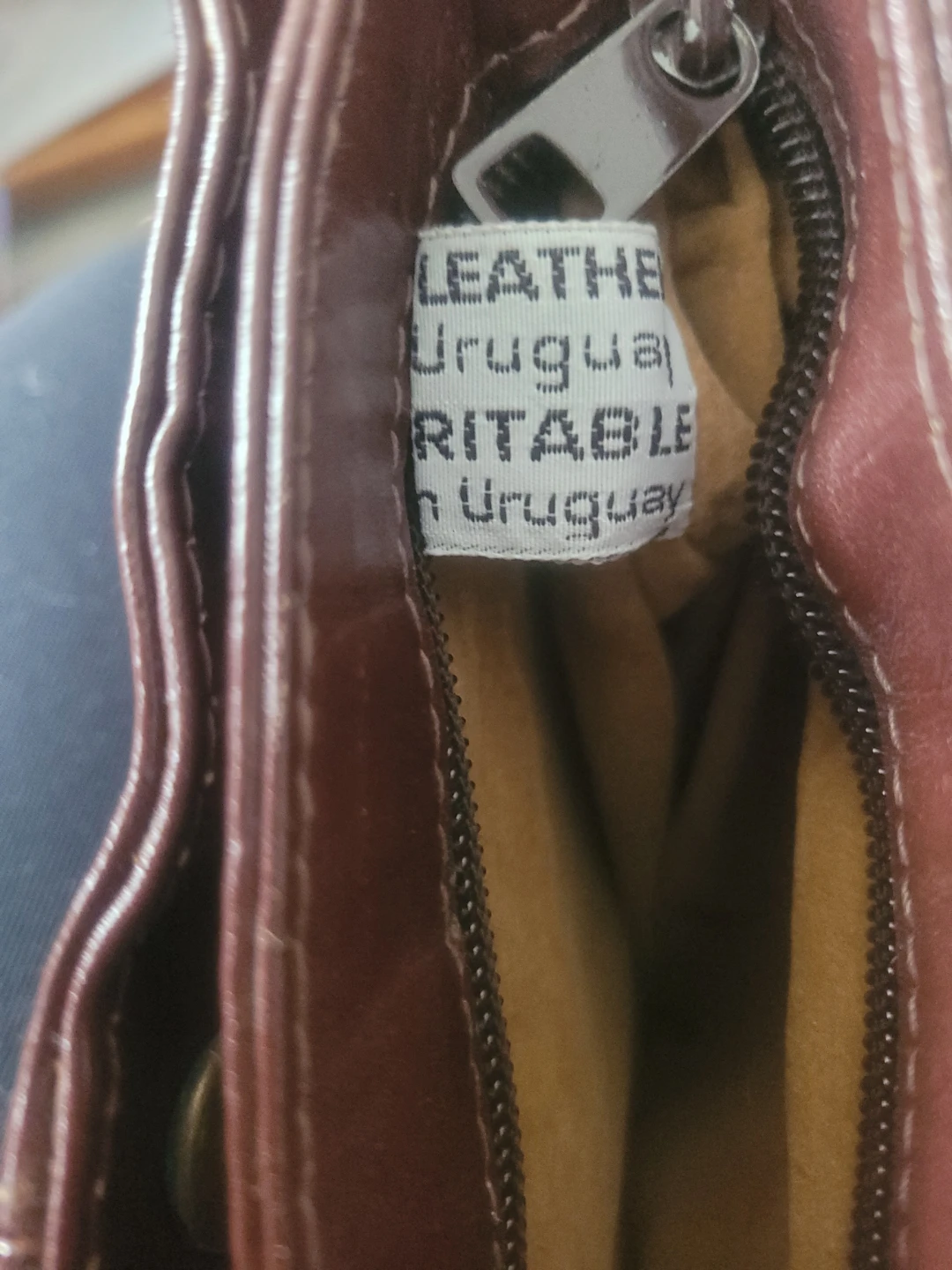 Two vintage brown leather handbags - photo 3