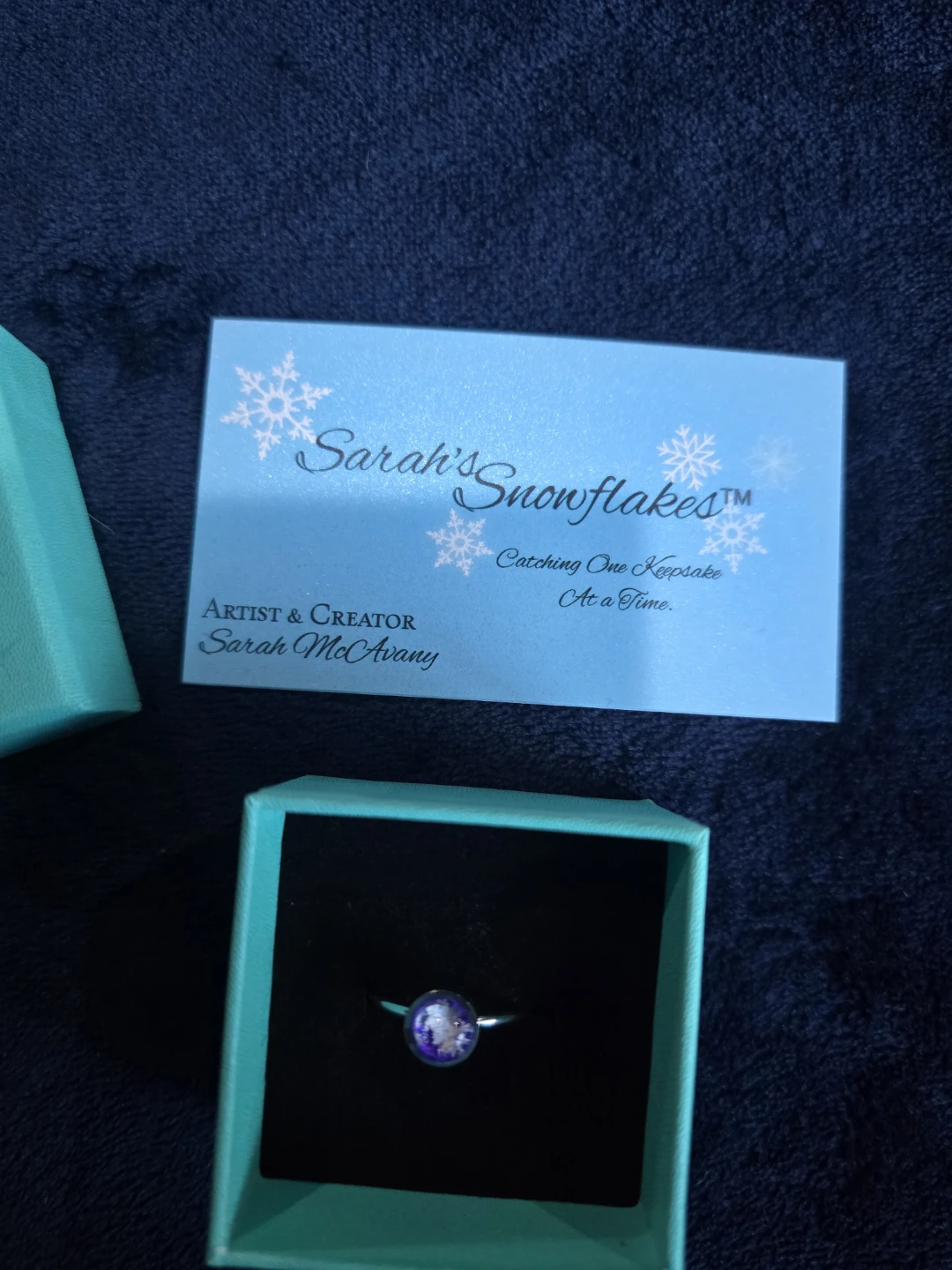 Real Preserved Snow Ring