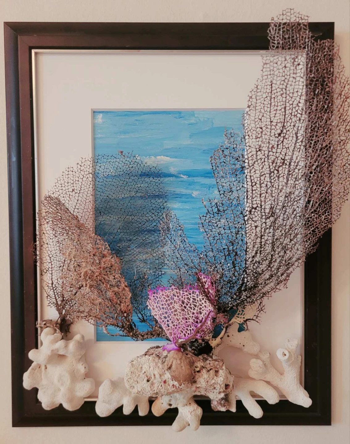 Framed Sea Fan and Coral Wall Art - photo 3