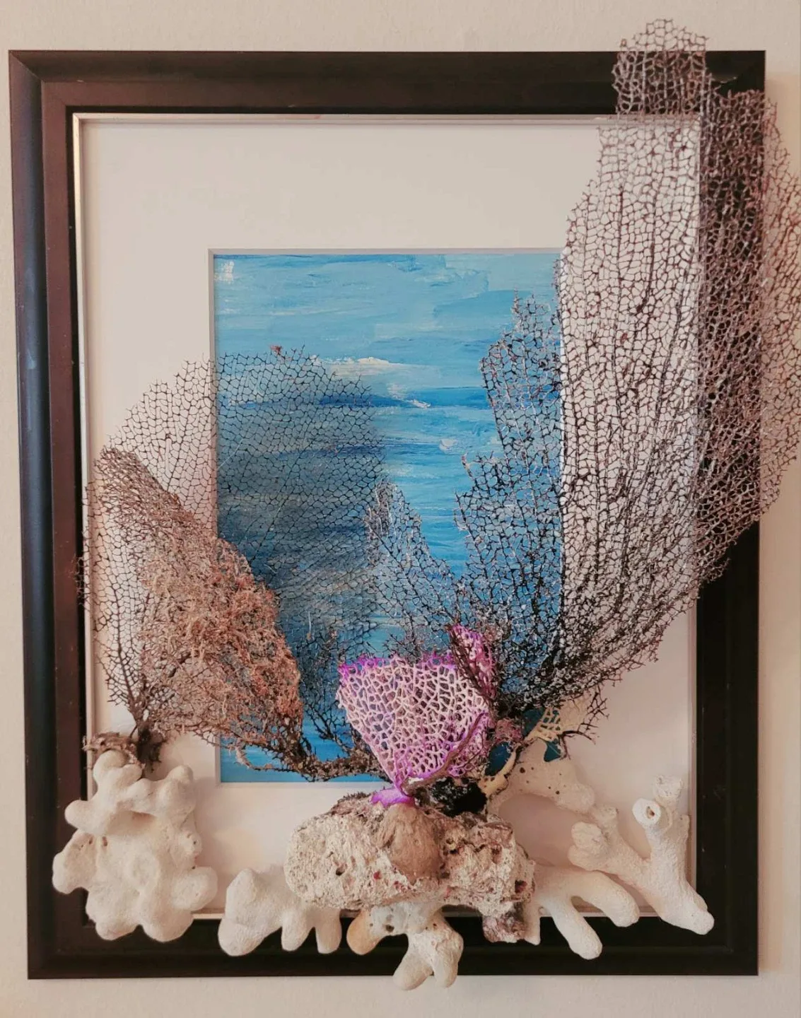 Framed Sea Fan and Coral Wall Art - photo 3