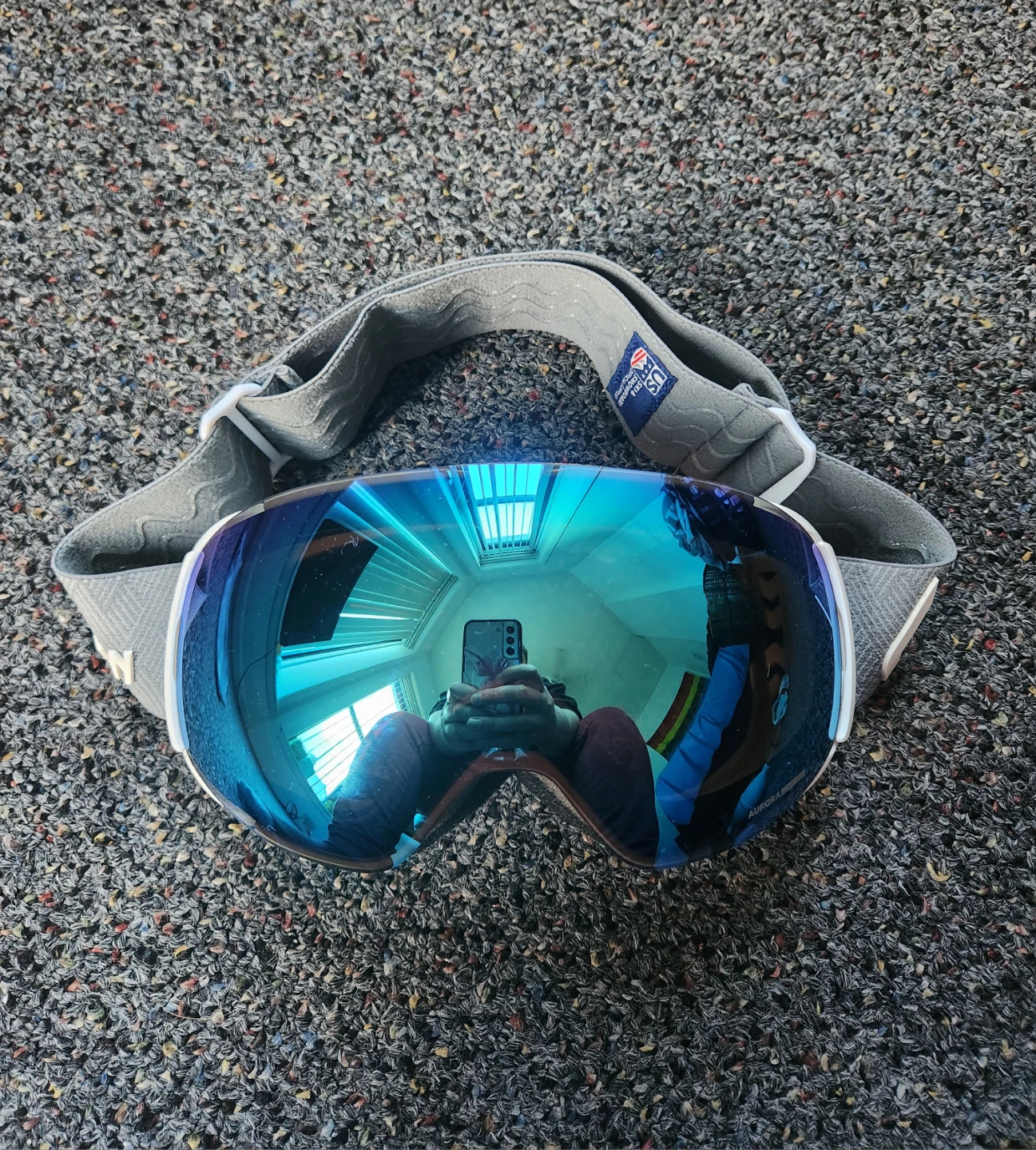 Wildhorn Roca Ski and Snowboard Goggles Arctic White & Ice Blue