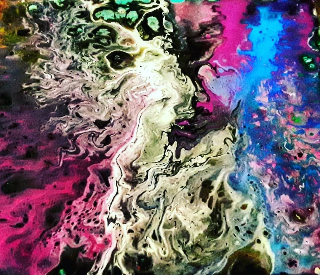 Abstract Art Pour Painting
