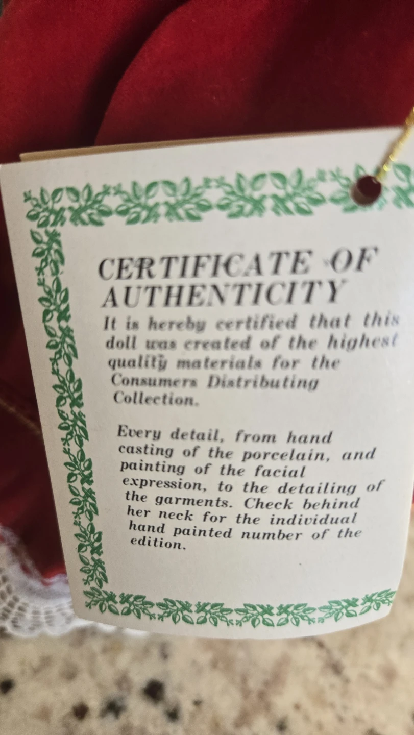 Collectors Doll with Certificate of Authenticity - photo 2
