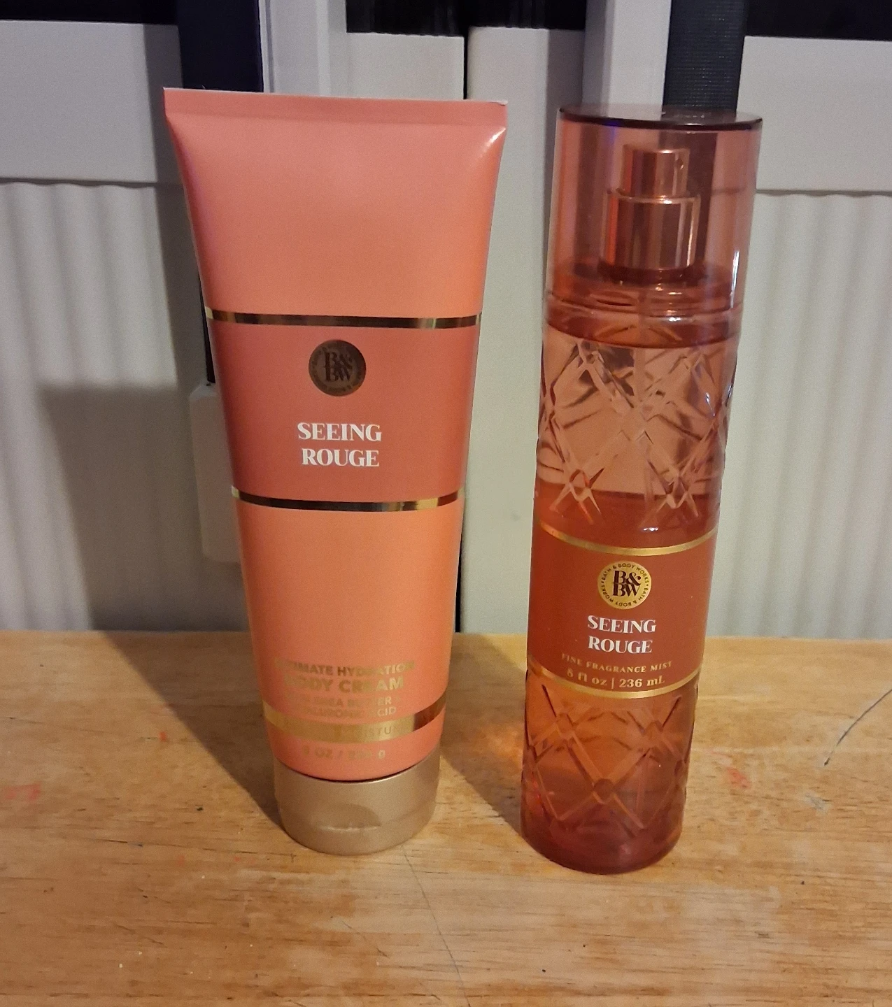 Seeing rouge body lotion and body Mist