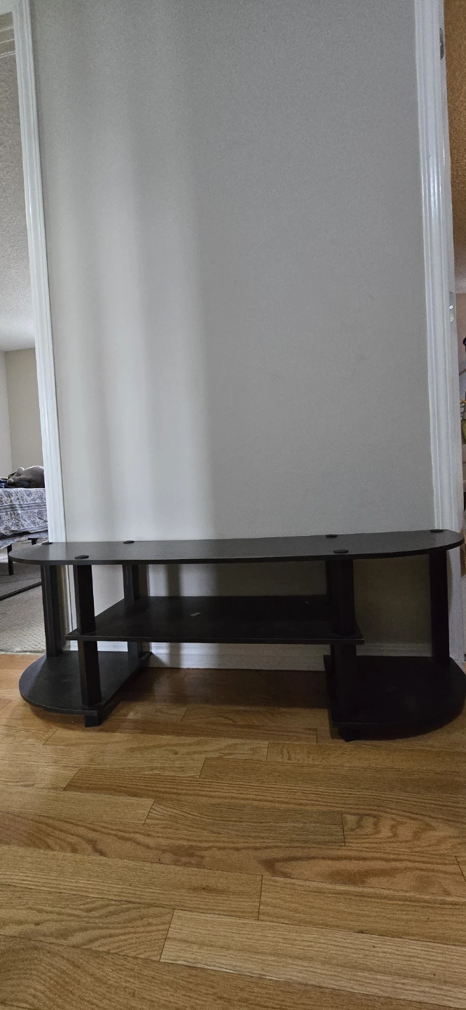 Black Media Console Stand - photo 2
