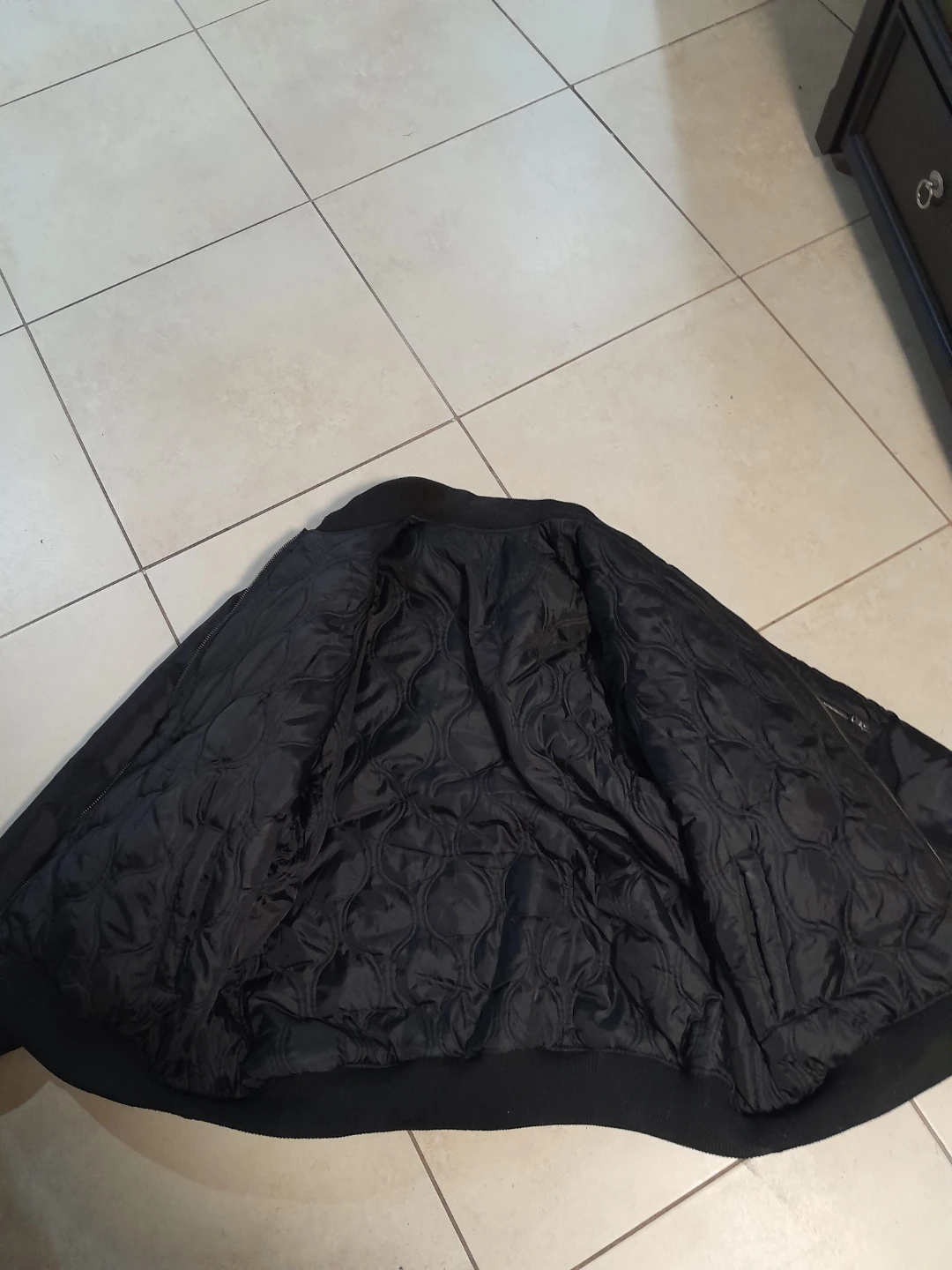Black Bomber Jacket Reversible - photo 2