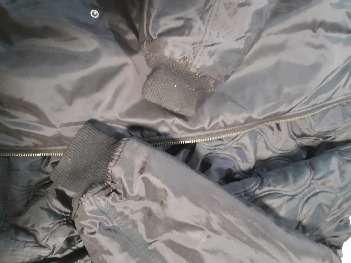 Black Bomber Jacket Reversible - photo 3