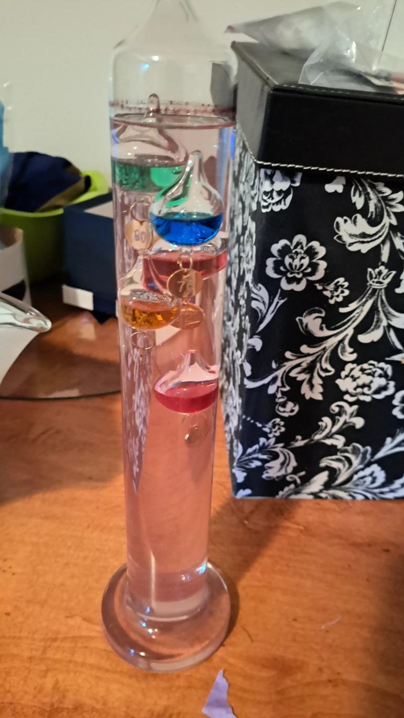 Galileo Thermometer with Floating Balls - photo 3