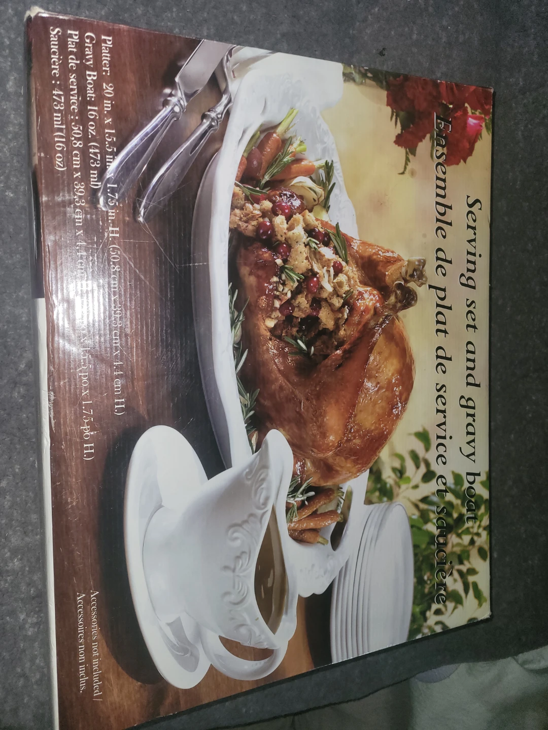 Serving Platter and Gravy Boat Set