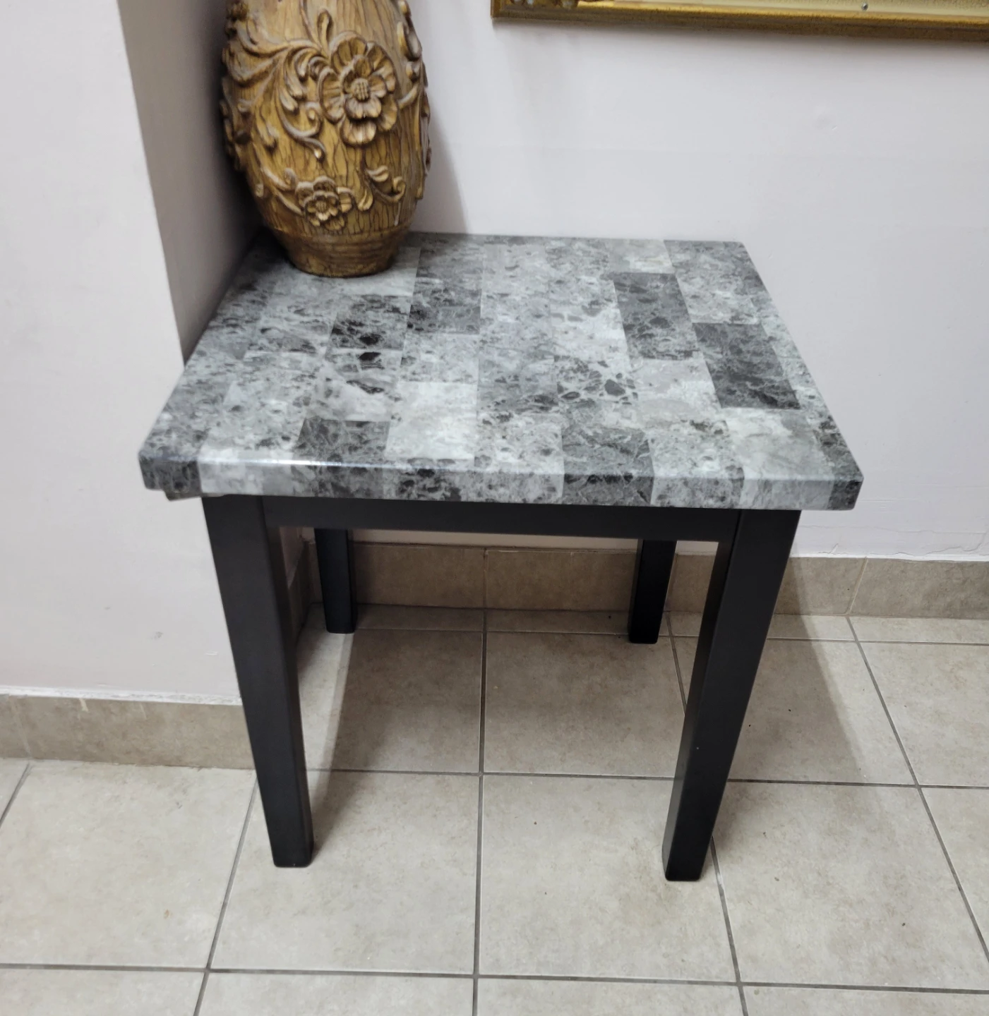 Marble pattern side table - photo 5