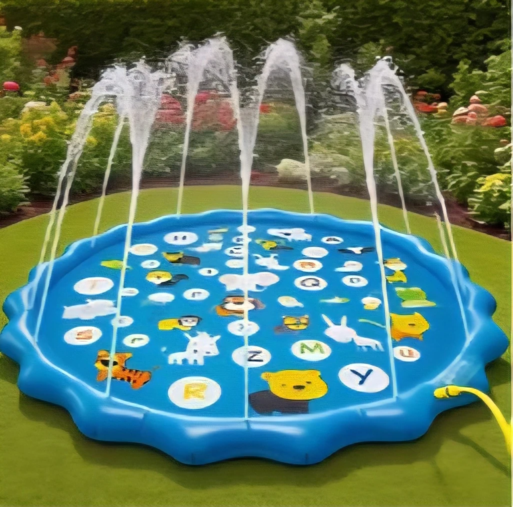 Portable Swimming Pool With Water Sprinklers