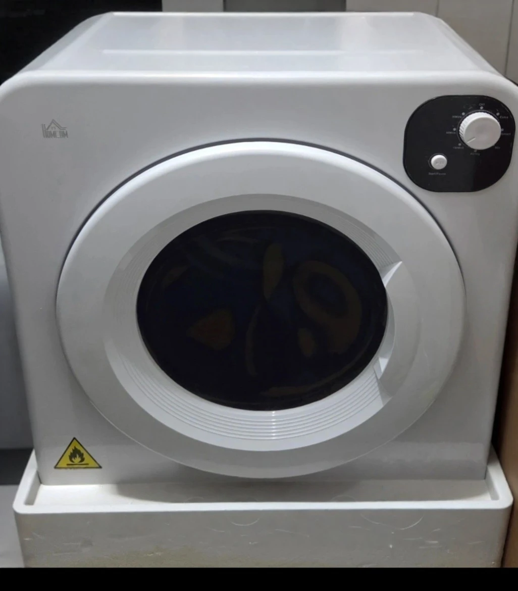 Homecom White Compact Clothes Dryer