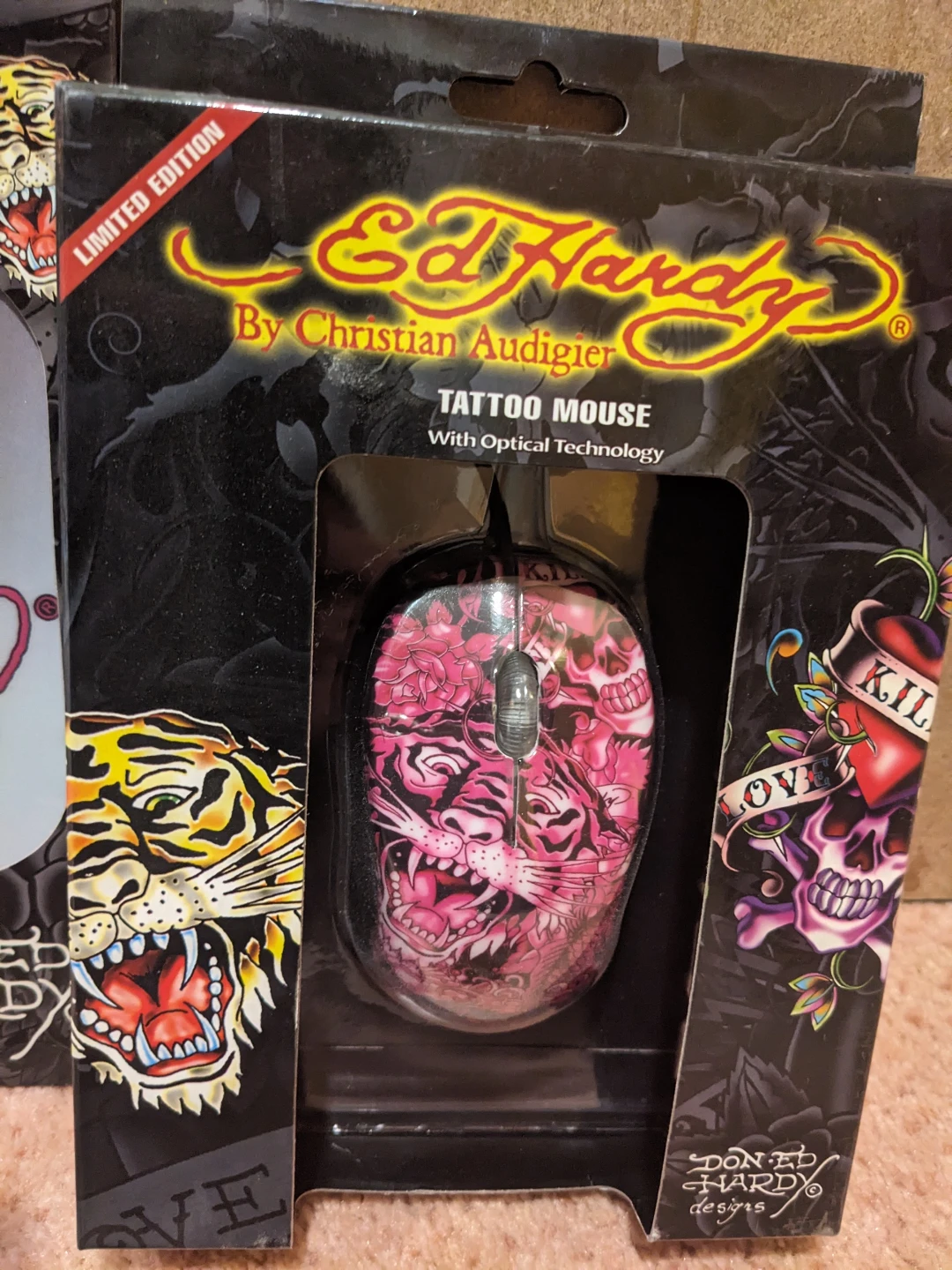 New Ed Hardy Tattoo Mouse Pad and Mouse Combo - photo 3