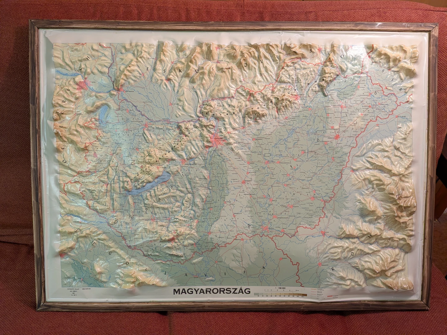 Hungary 3D Relief Map - Magyarország