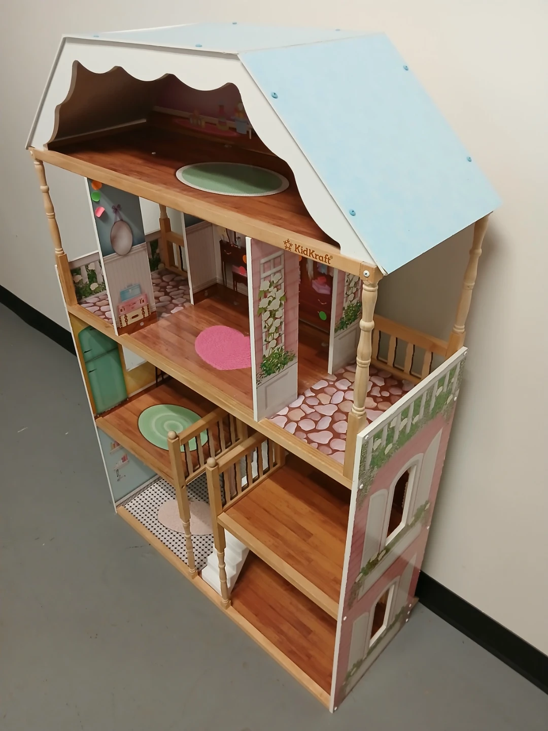 Wooden Dollhouse 4ft H × 36" W ×15" - photo 3