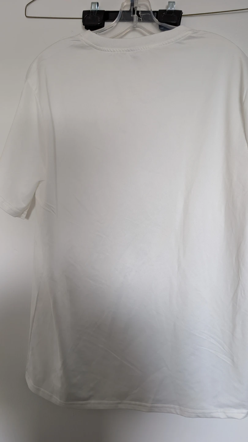 White T-Shirt with Maneki Neko Graphic - Size L - photo 2
