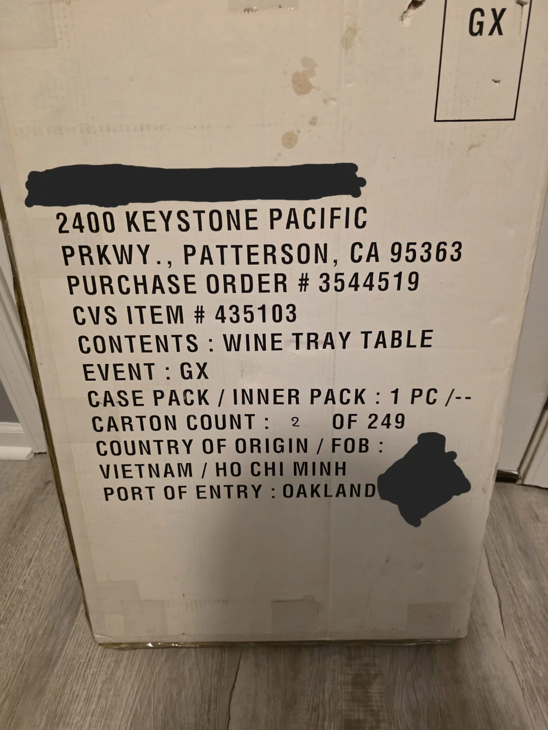 Wayland Square Wine Tray Table Folding Wine Rack - photo 2
