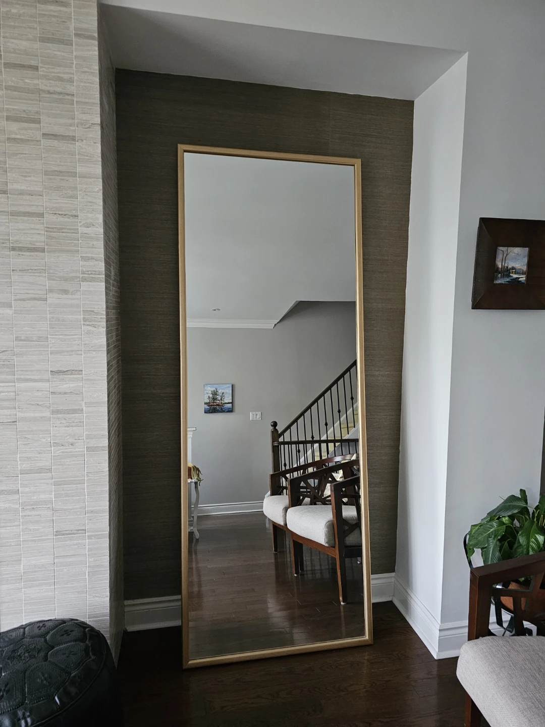 2 x Full Length Mirror with Gold Frame