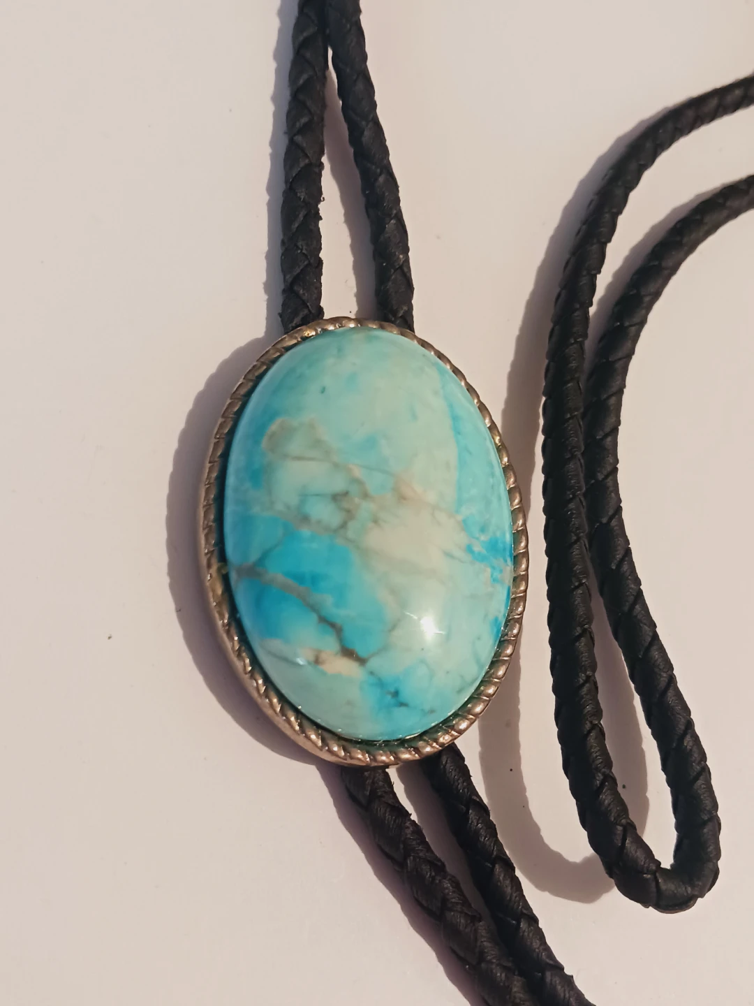 Beautiful Vintage Turquoise Bolo Tie