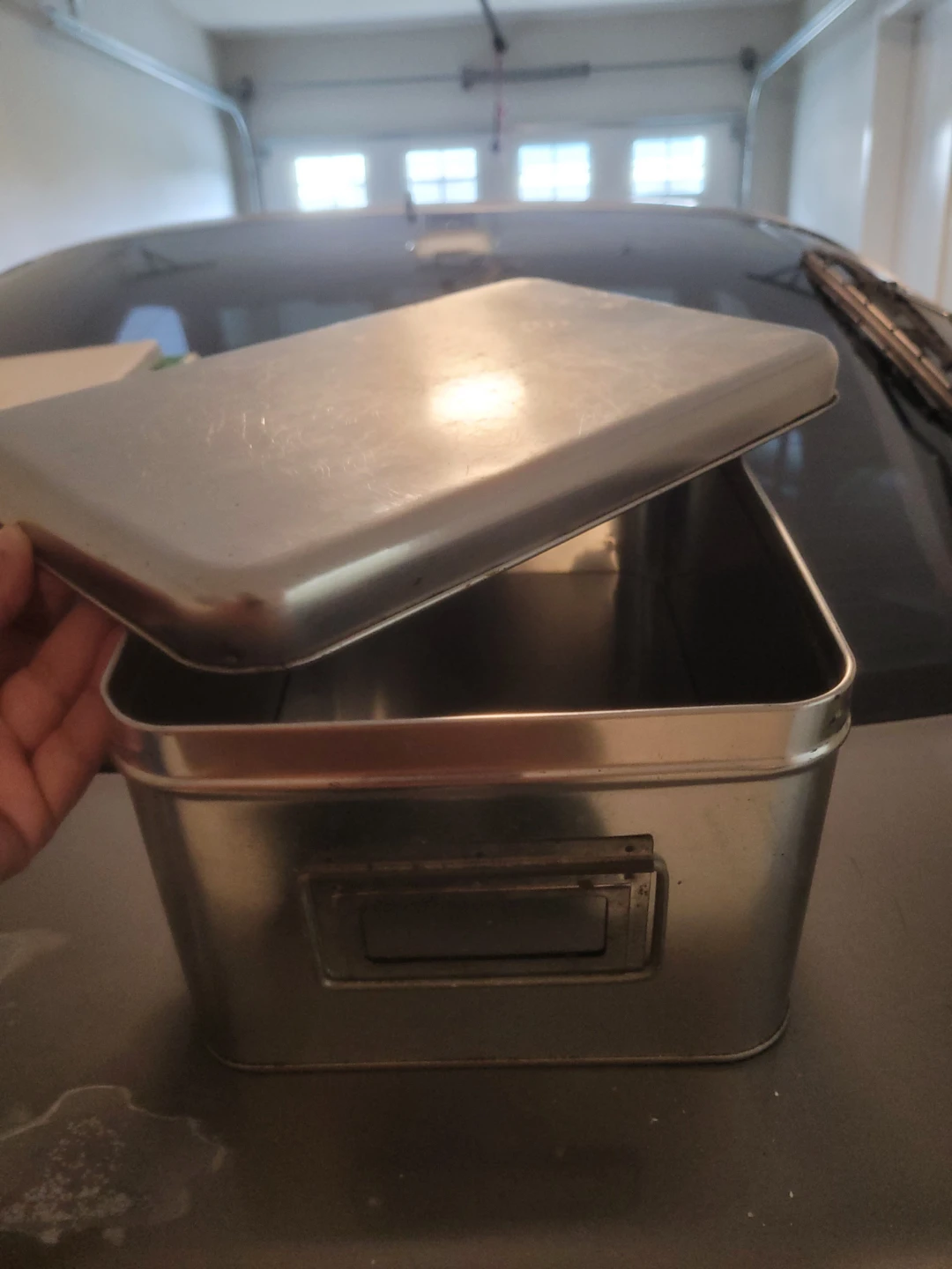 Metal Storage Tin with Lid