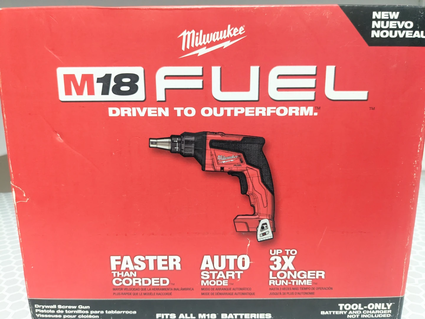 M18 Milwaukee FUEL Brushless Drywall Screwgun