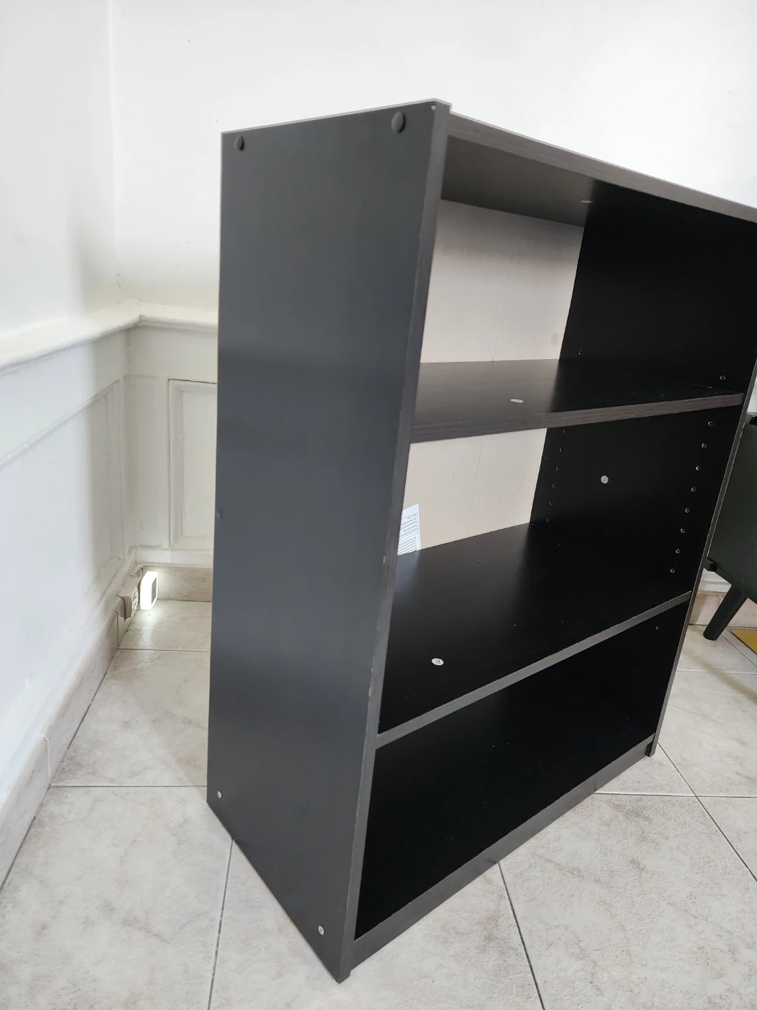 3-Shelf Bookcase with Adjustable Shelves, True Black Oak - photo 5