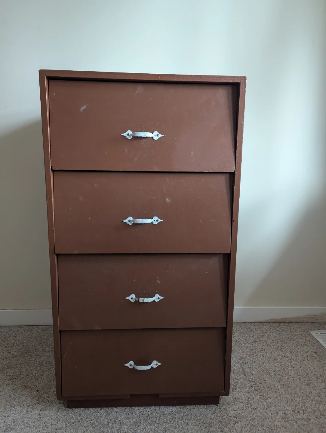 Brown 4-Drawer Dresser
