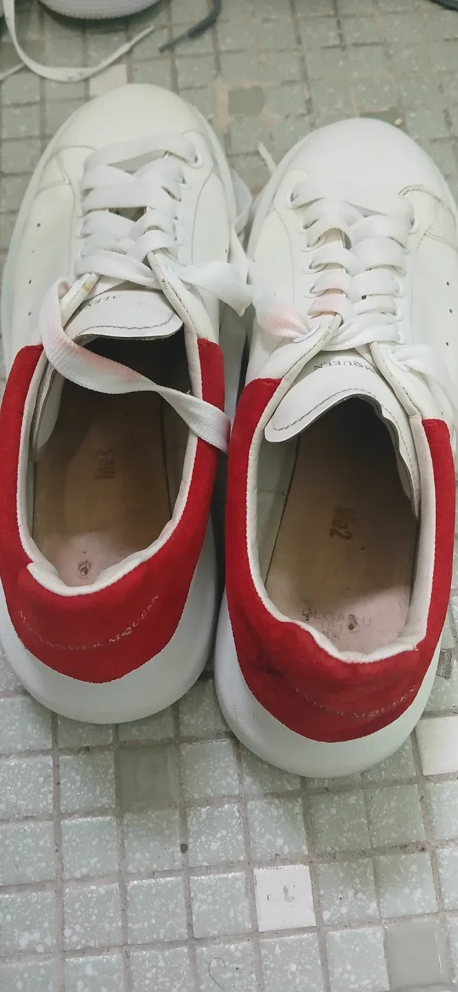 Alexander McQueen White and Red Size 12 - photo 5