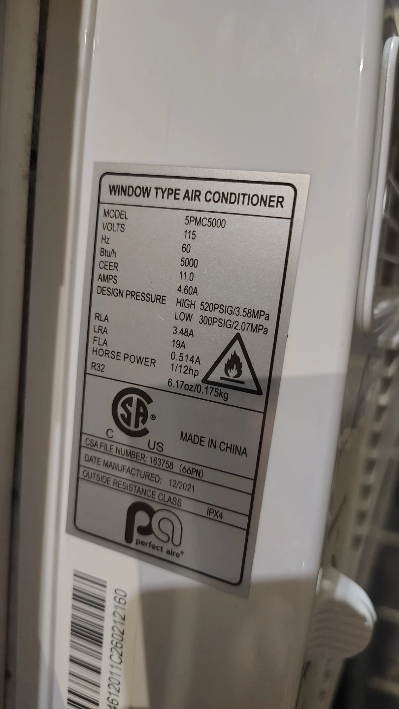 Perfect Aire 5PMC5000 Window Air Conditioner - photo 2