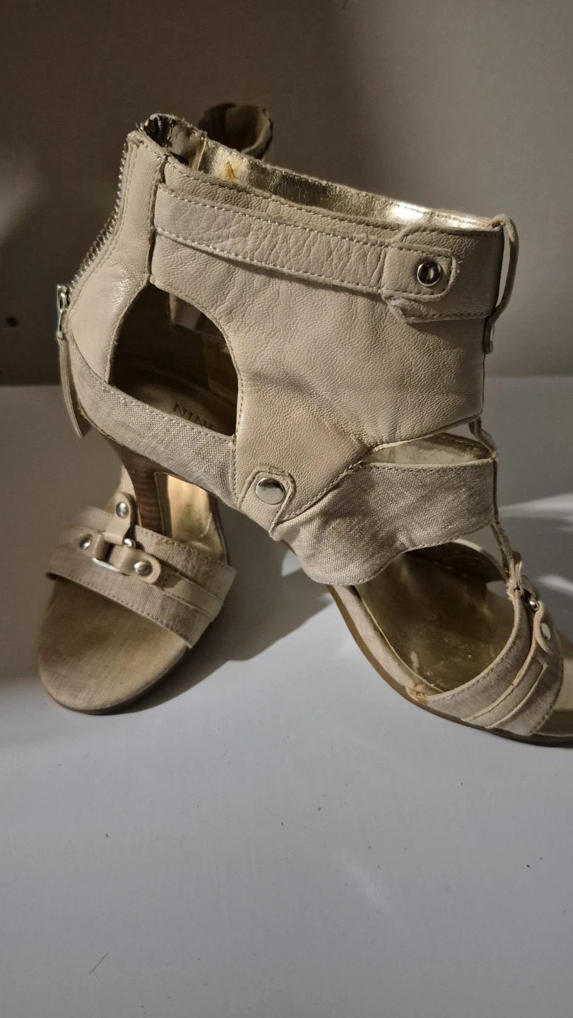 Nine West Women's Tan Gladiator Heels - Size 8 - photo 2