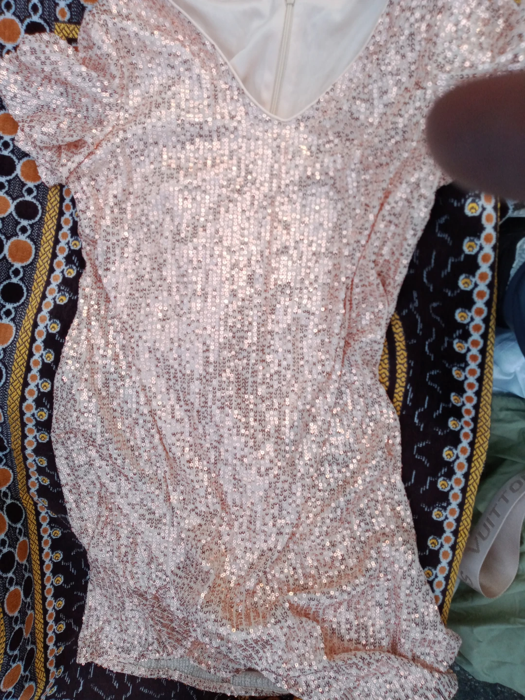Sequin Dress - Rose Gold