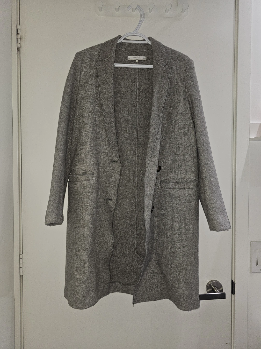 ARITZIA Wilfred Grey Wool Blend Coat