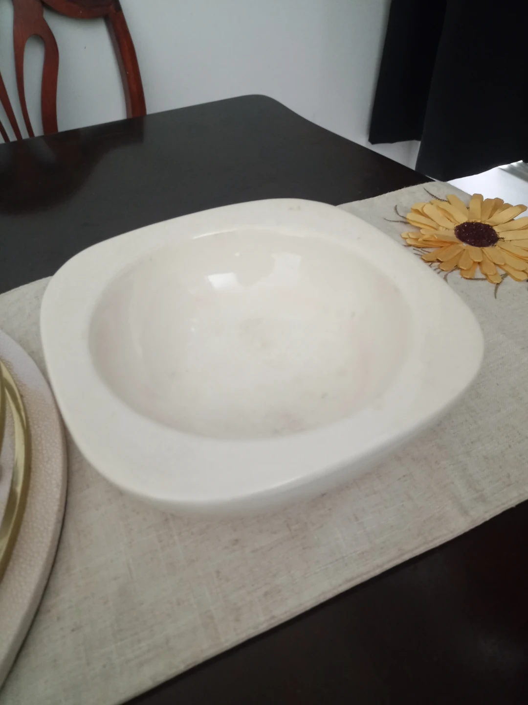 White Ceramic Serving Bowl