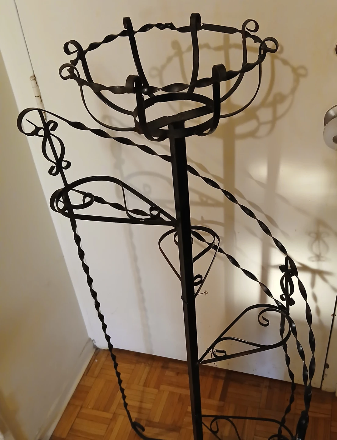 Vintage wrought iron Tiered Plant Stand - photo 2