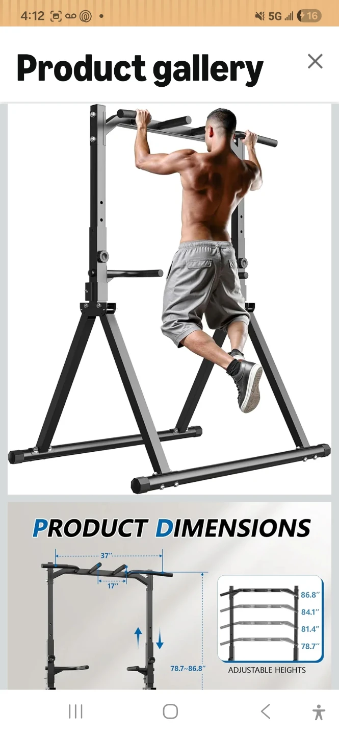 Adjustable Power Tower Workout Station