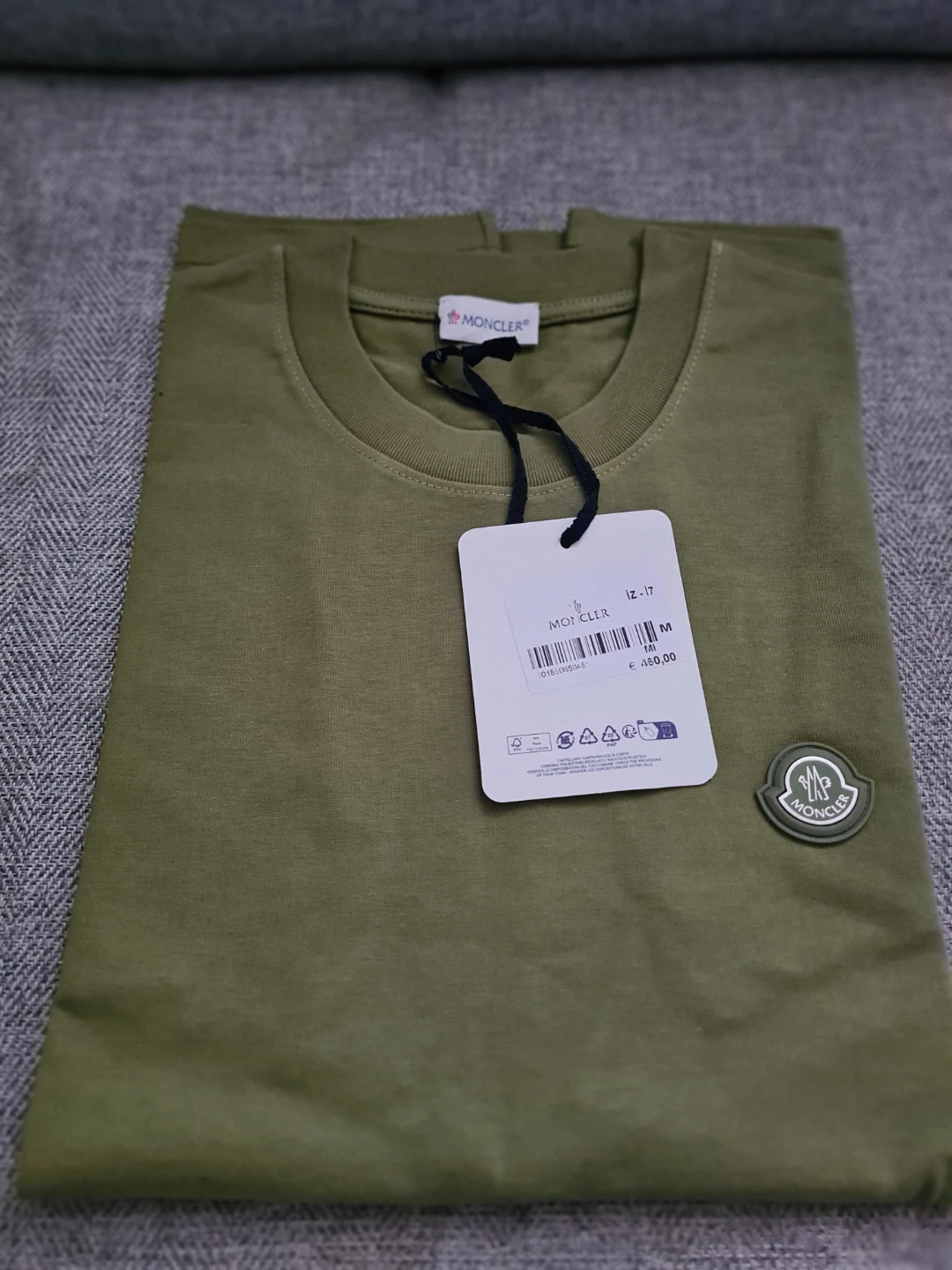 Moncler Men's Green T-Shirt Size M - photo 2