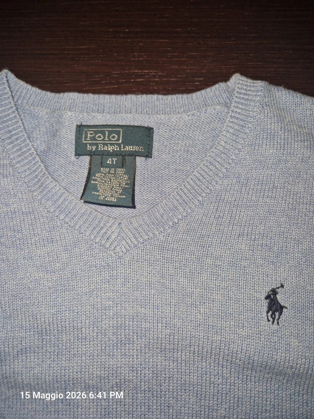 Polo by Ralph Lauren Boys V-Neck Sweater - Size 4T - photo 2