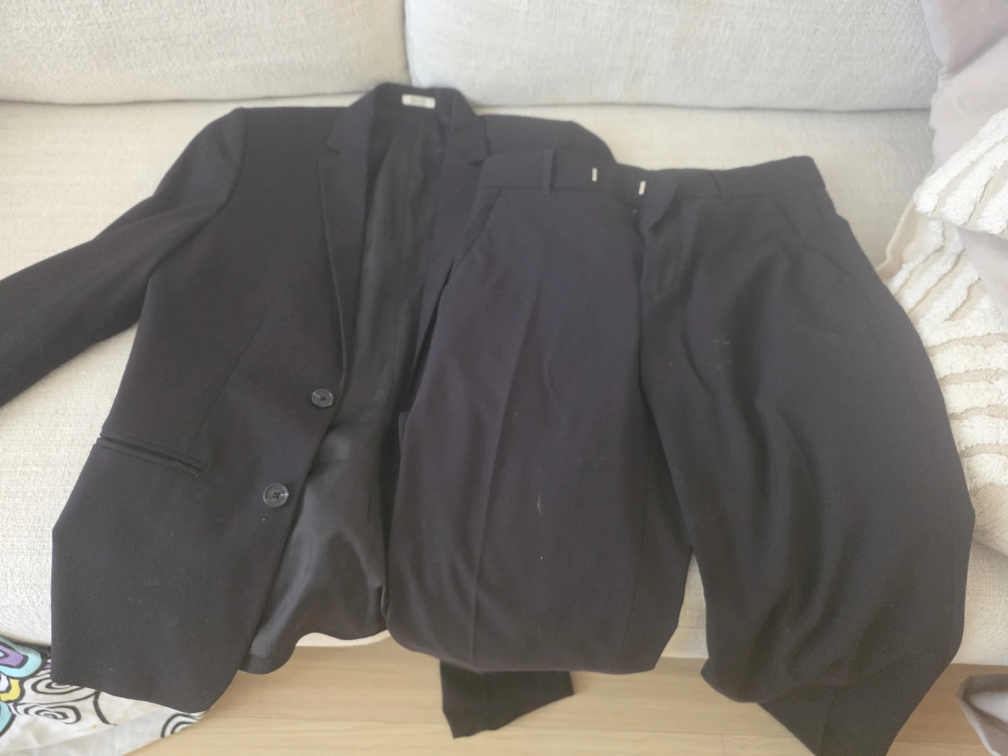 Calvin Klein men Black Suit Set Size 14