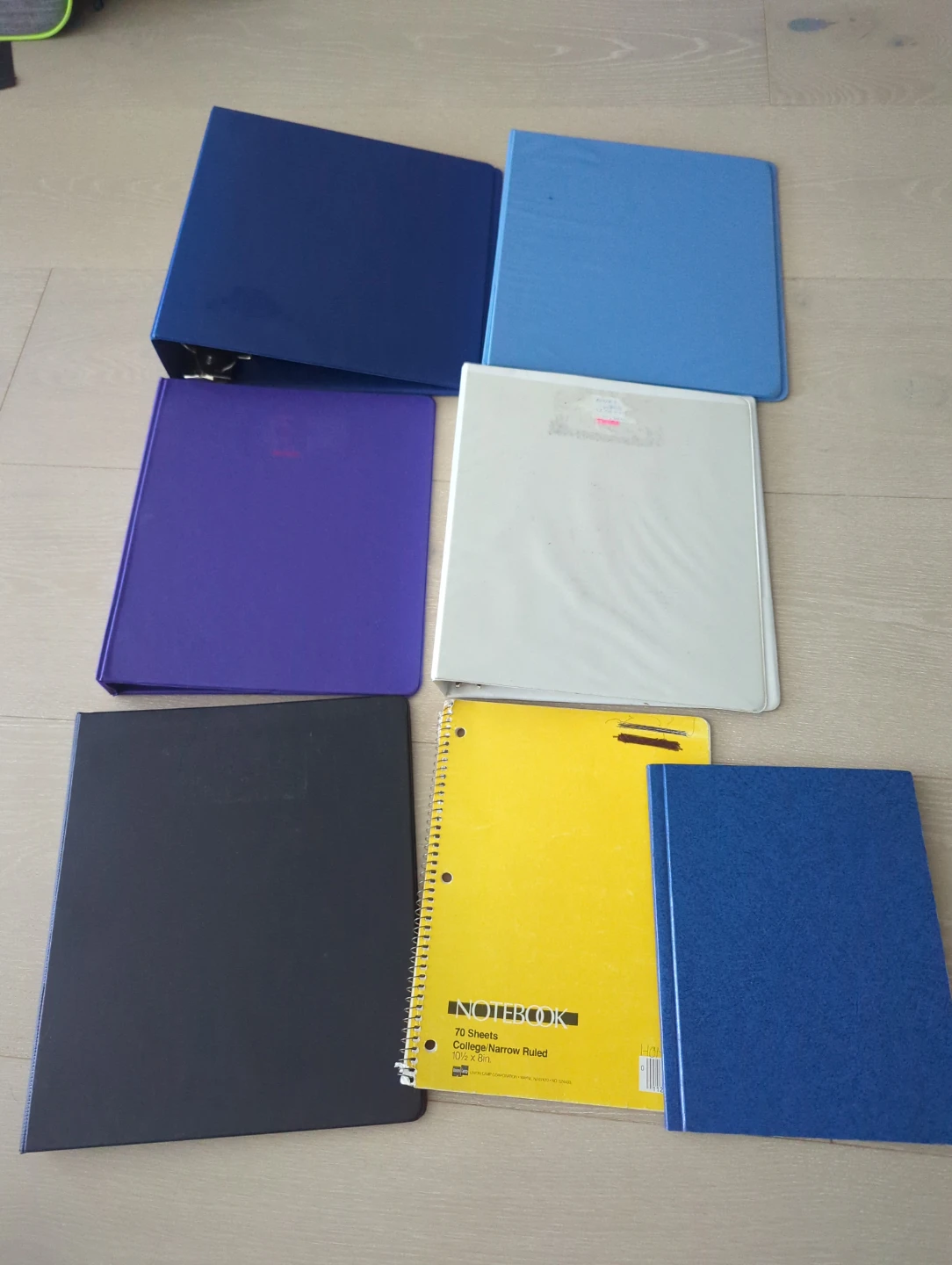 Free - Assorted Binders and Notebooks