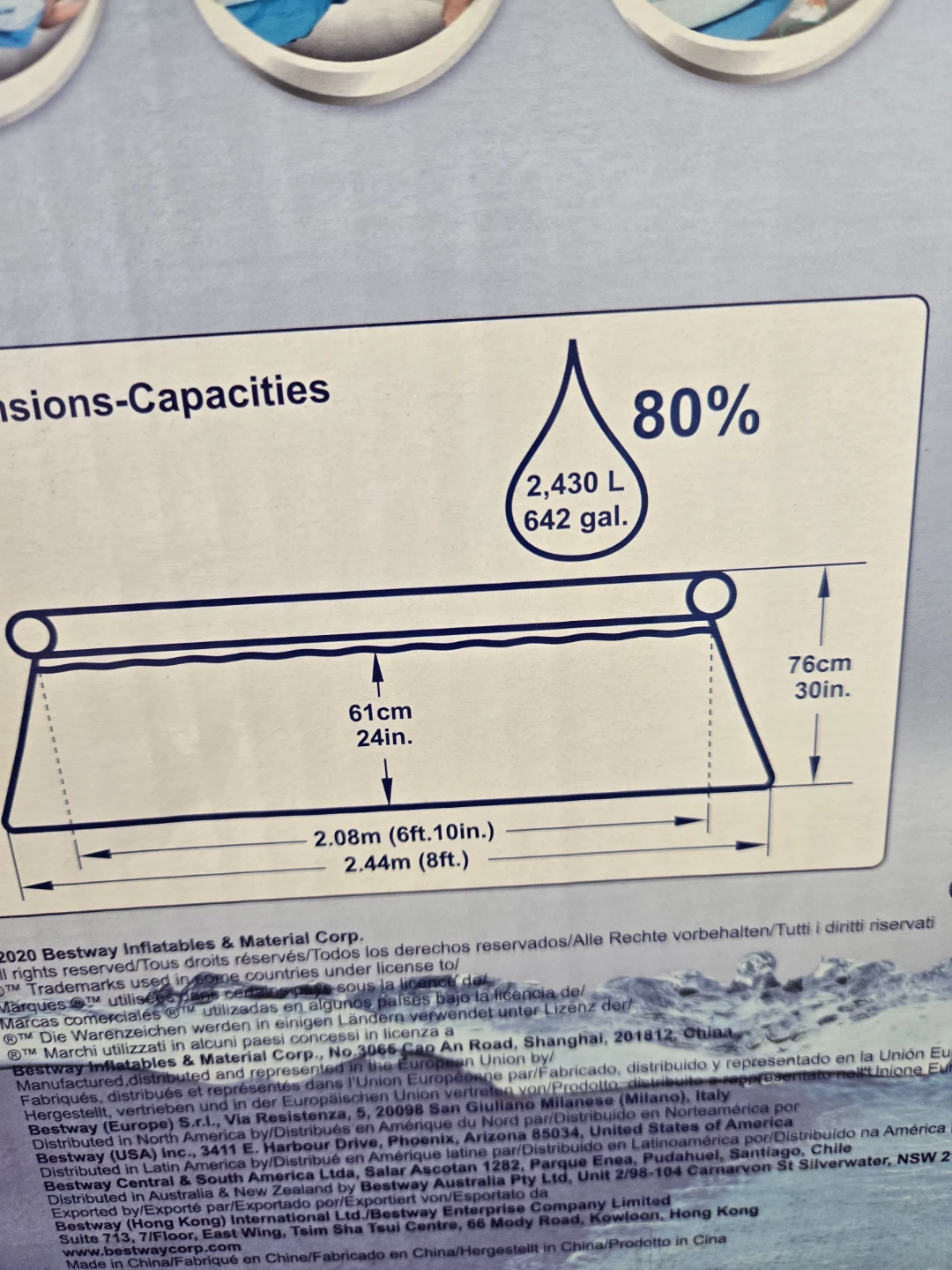 Brand new sealed 8ft pool - photo 4