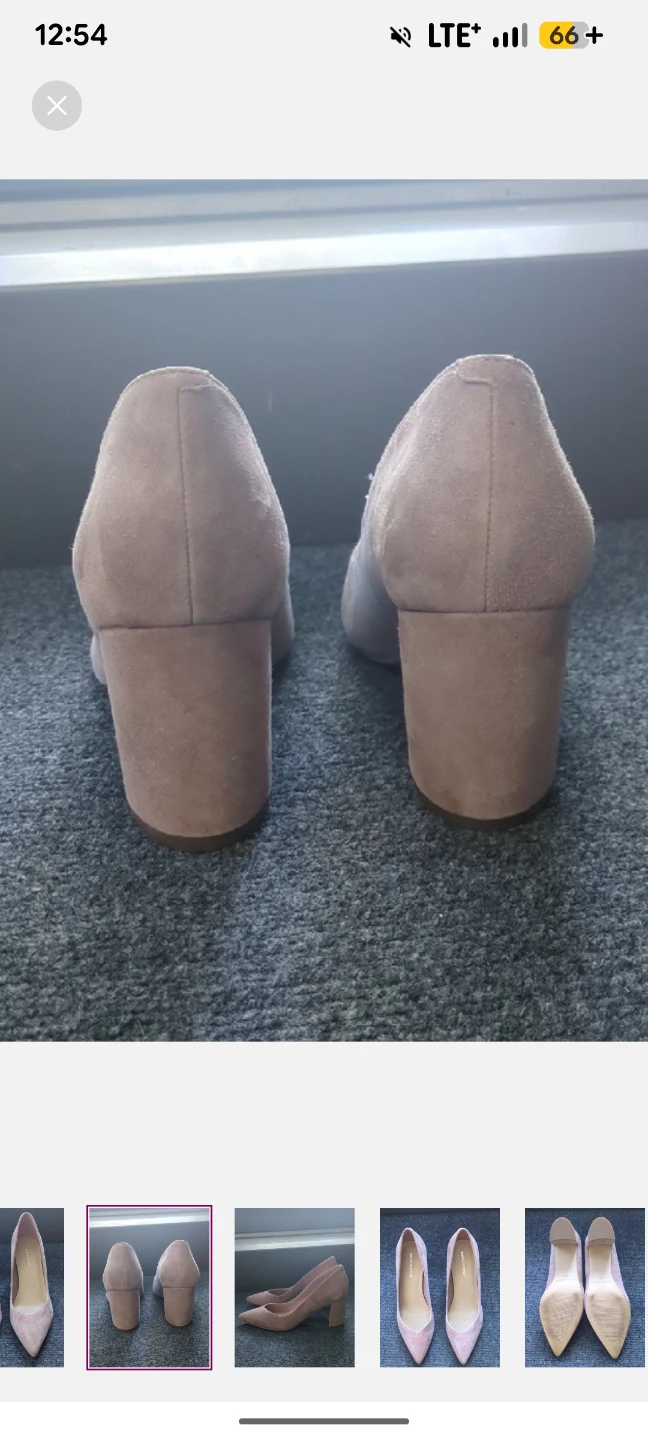 8.5 Marc Fisher Suede Block Heels -dusty pink - photo 2