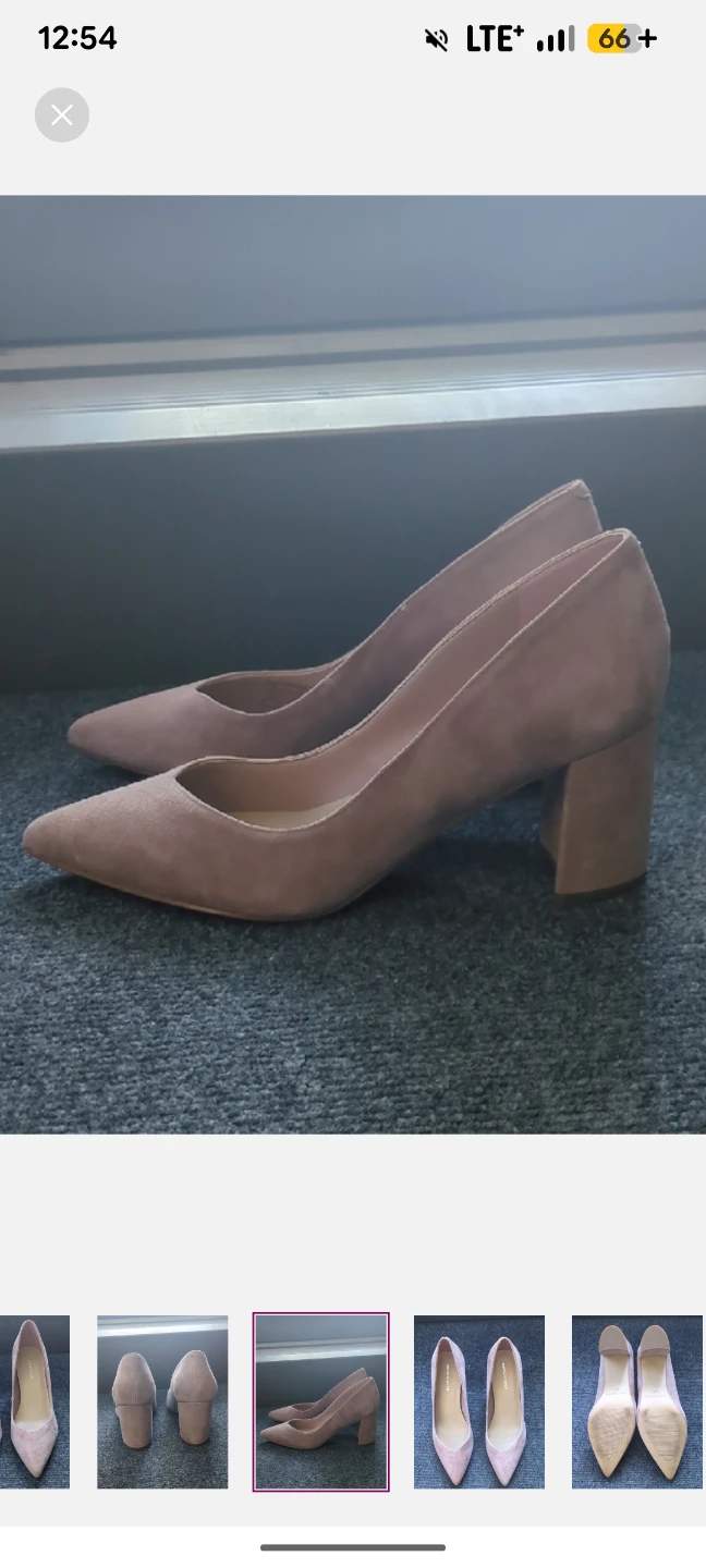 8.5 Marc Fisher Suede Block Heels -dusty pink - photo 4