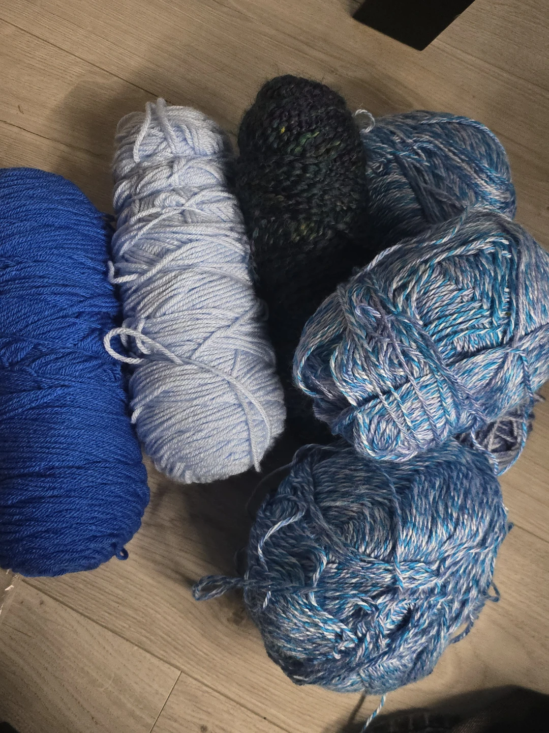 Blue Yarn Bundle
