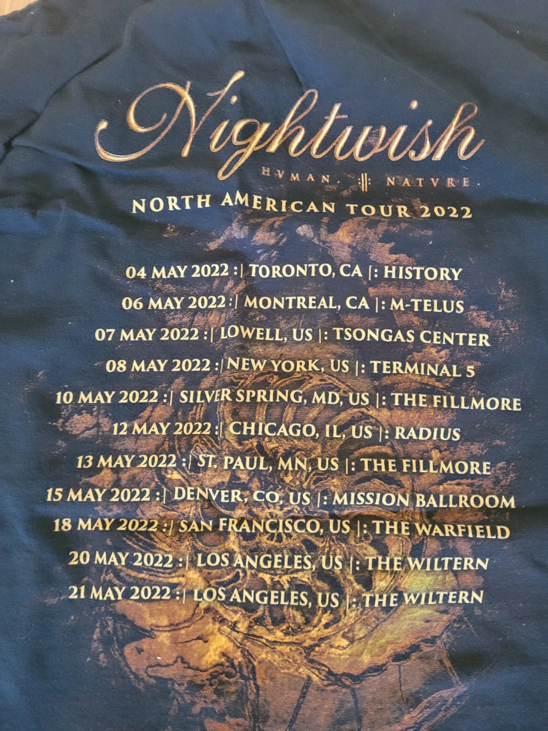 Nightwish Human. : Nature.  2022 T-Shi - photo 4