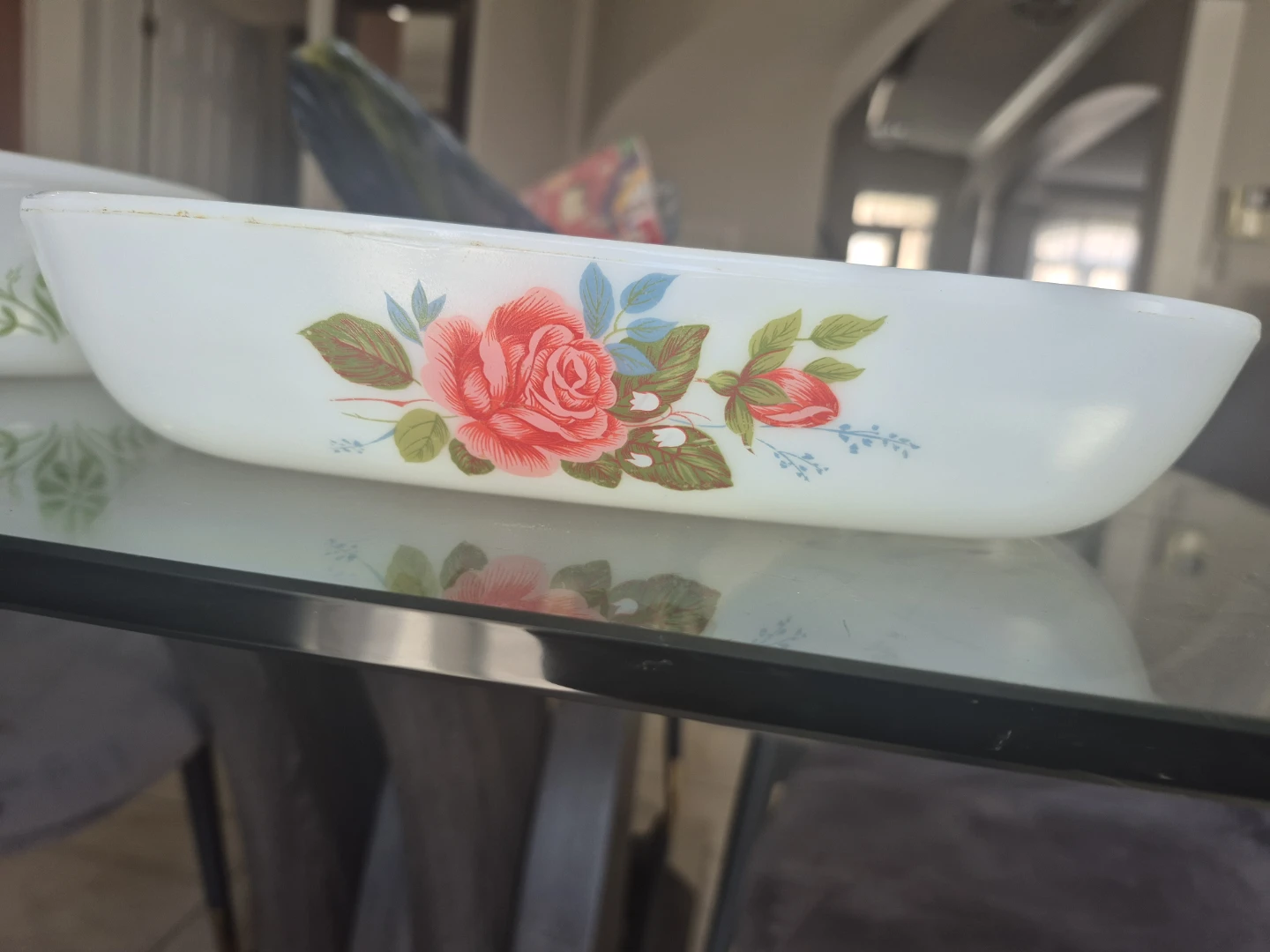 Pyrex Casserole Dish with Floral Design - photo 4